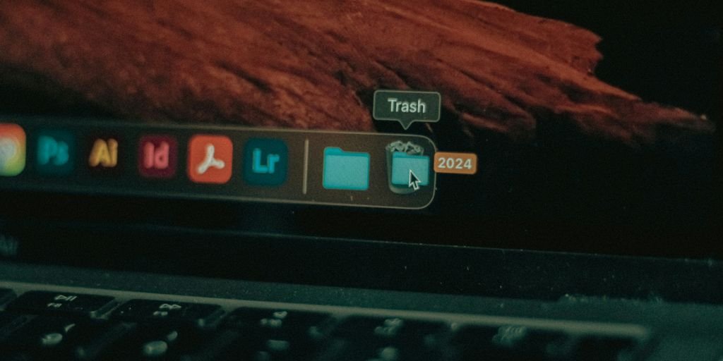 A close up of a laptop keyboard with a blurry background