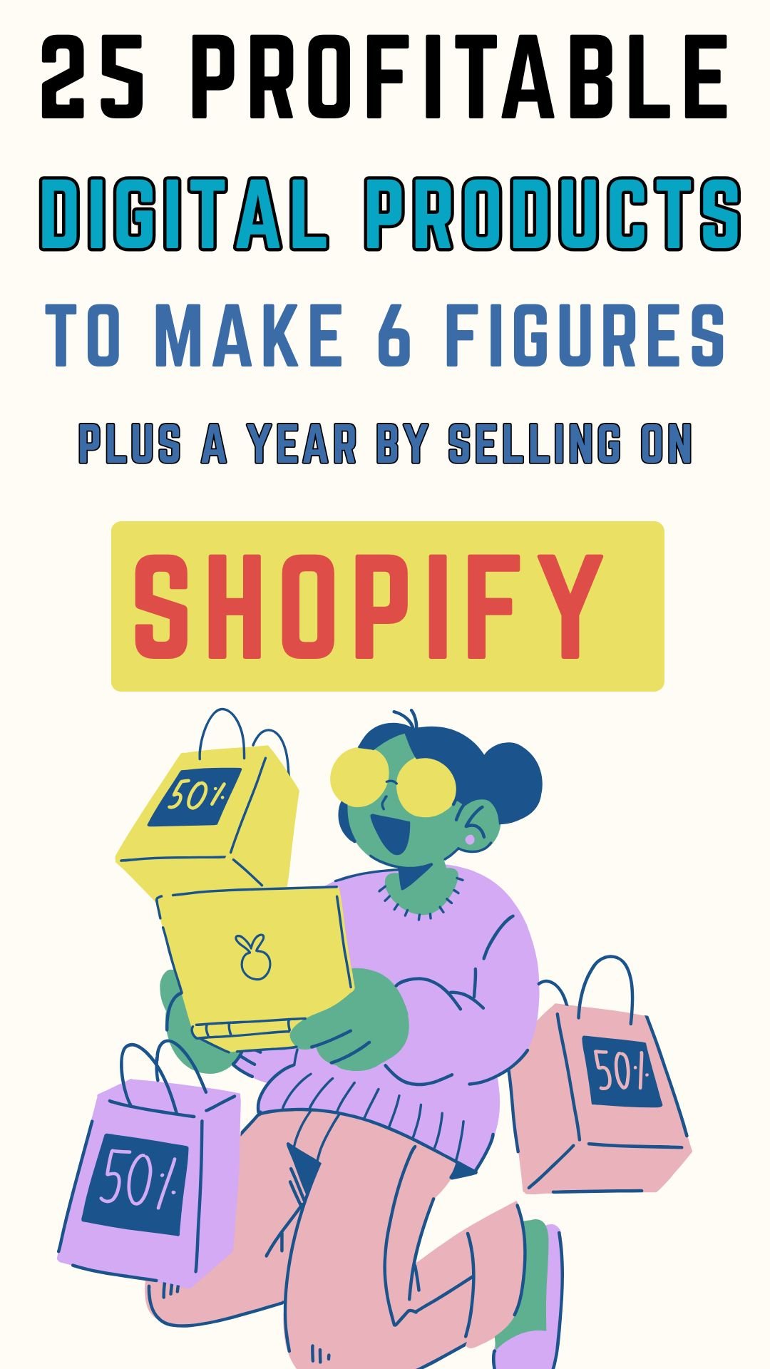 25 Most Profitable Digital Products to Sell on Shopify to Make 6 Figures Plus a Year!