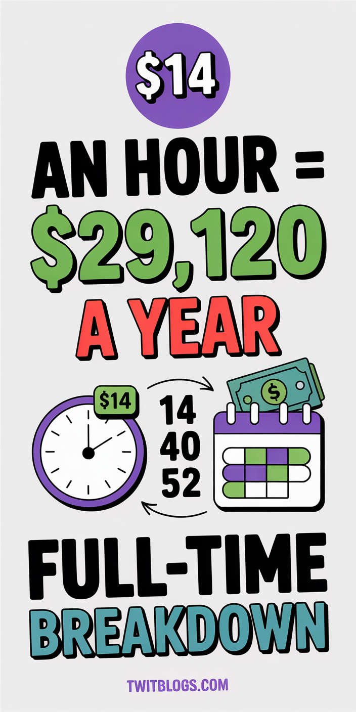 $14 an Hour Is How Much a Year?