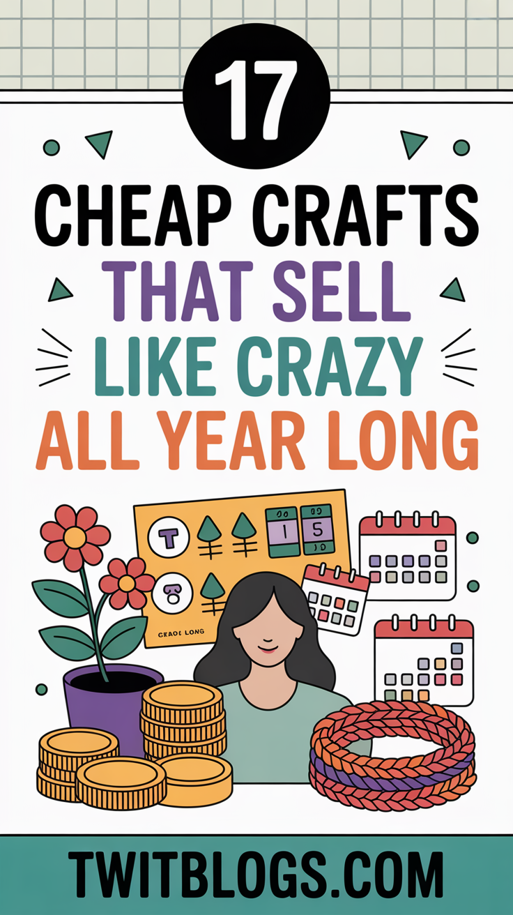 17 Cheap Crafts to Make and Sell That Sell Like Crazy Year-Round