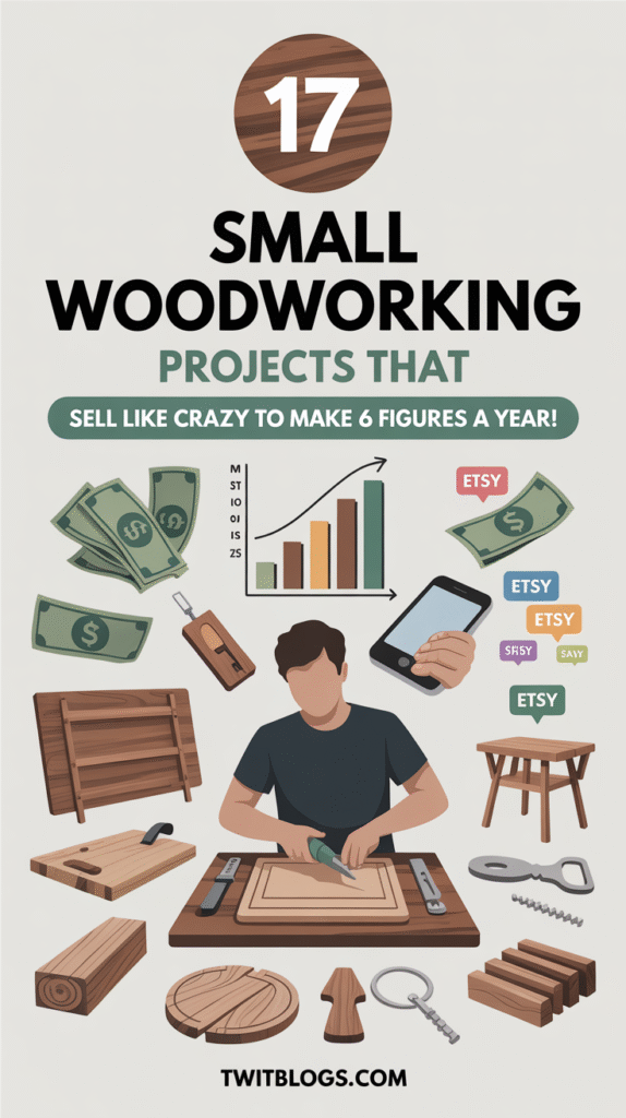 17 Small Woodworking Projects That Sell Like Crazy to Make 6 Figures a Year!