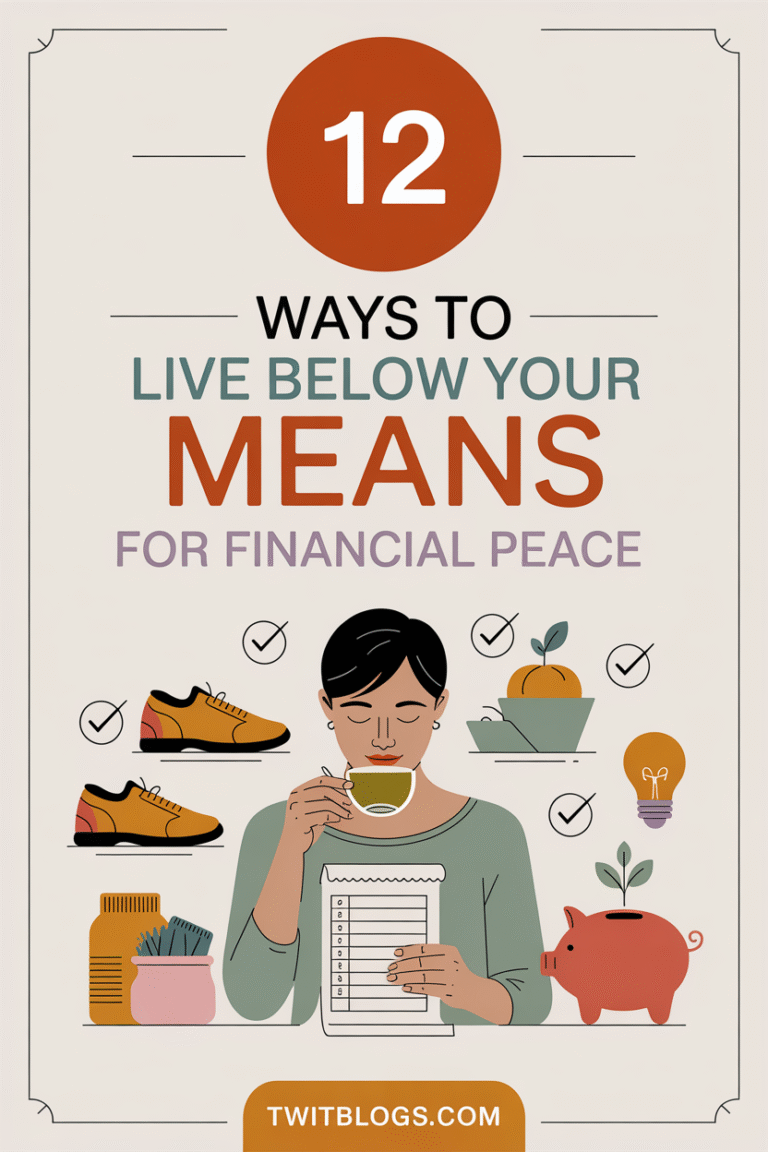 12 Ways to Live Below Your Means