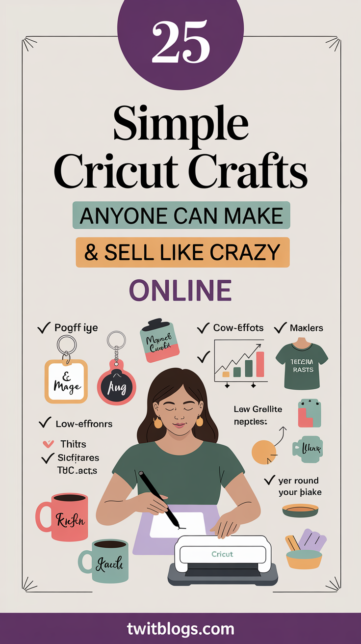 25 Simple Cricut Crafts That Sell Like Crazy Online (Anyone Can Make)